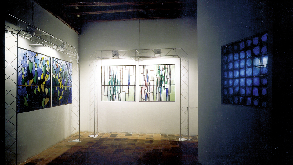 「日本のステンドグラスと現代建築」展（1995～96年）展覧会風景